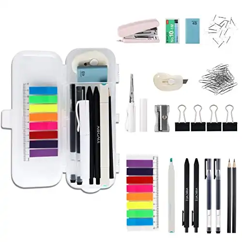 123 Pcs Office Supplies Kit with Desk Organizers, Office Stationery Set