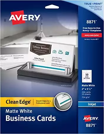 Avery Printable Business Cards