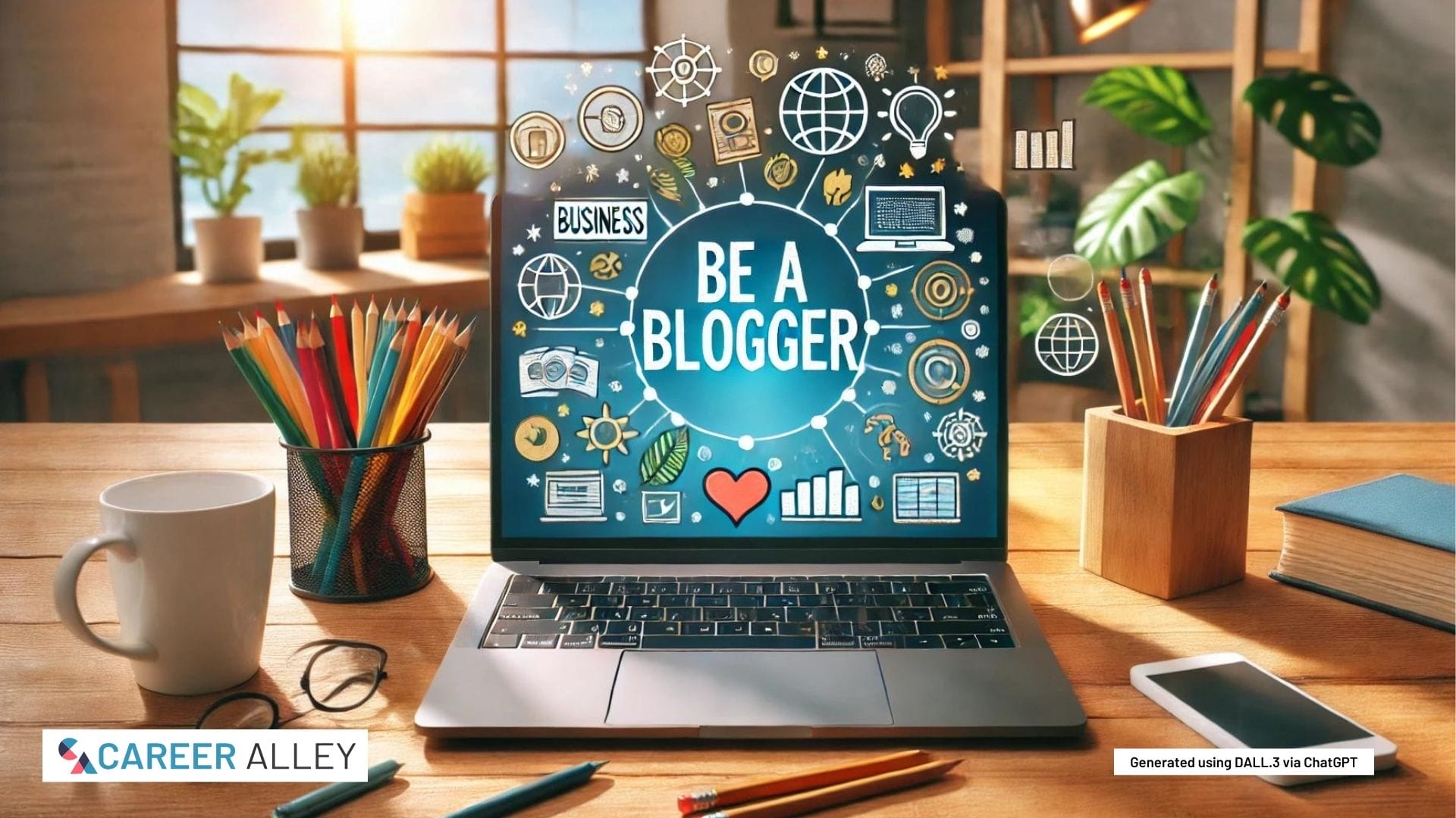 be a blogger blogging