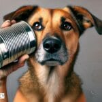 dog on tin can phone