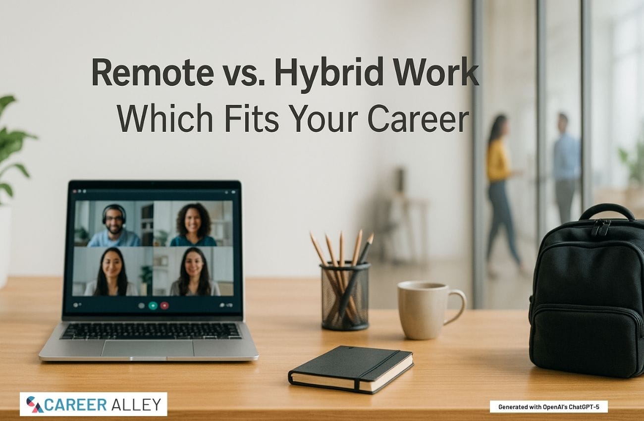 remote vs hybrid work