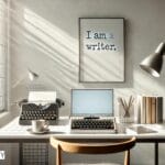 writer writing